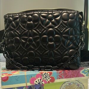 Black Quilted Chain Shoulder Bag